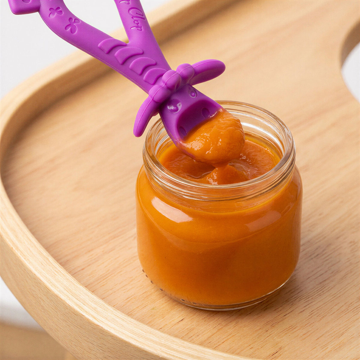 Clip Clop Dip & Flip Spoon - Purple