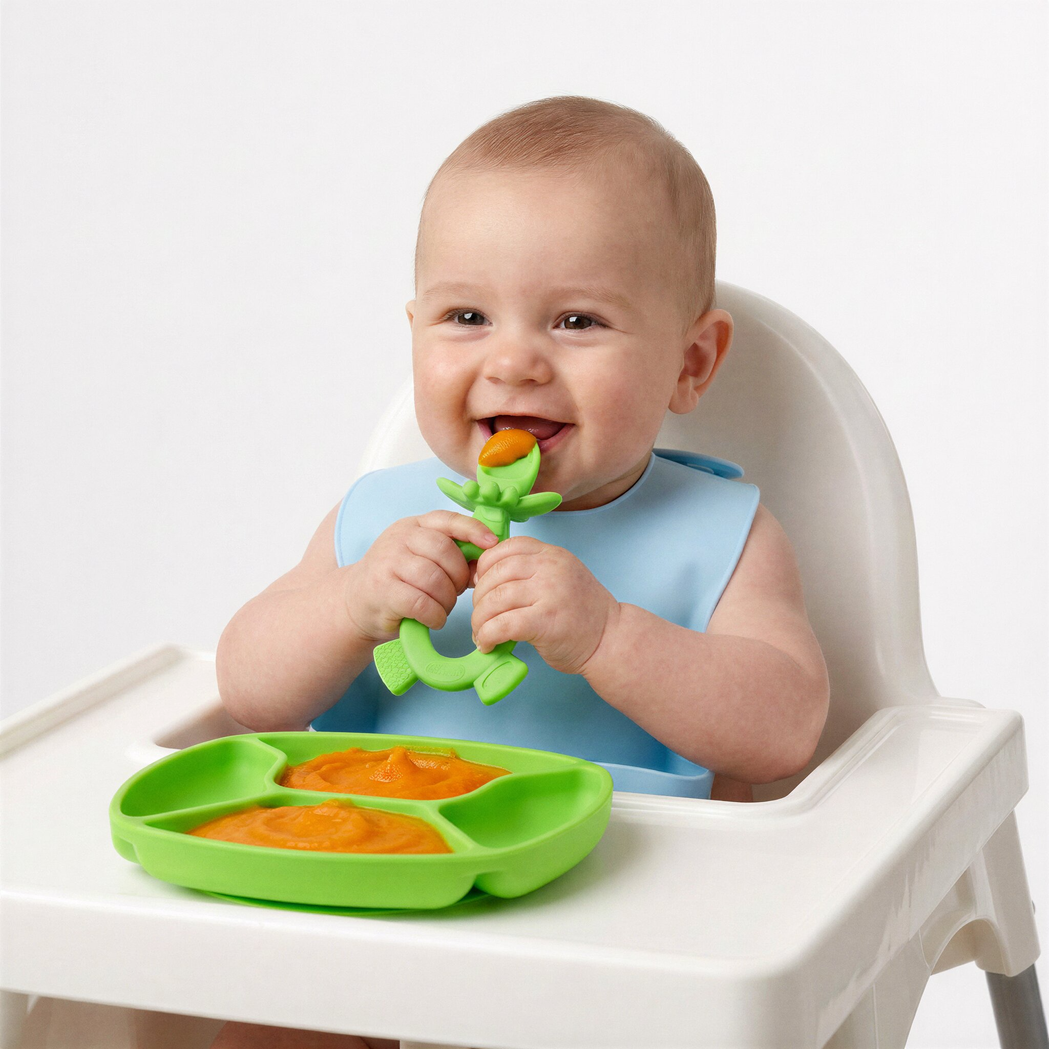 Clip Clop Dip & Flip Spoon - Green