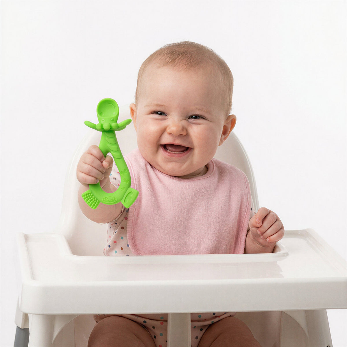 Clip Clop Dip & Flip Spoon - Green