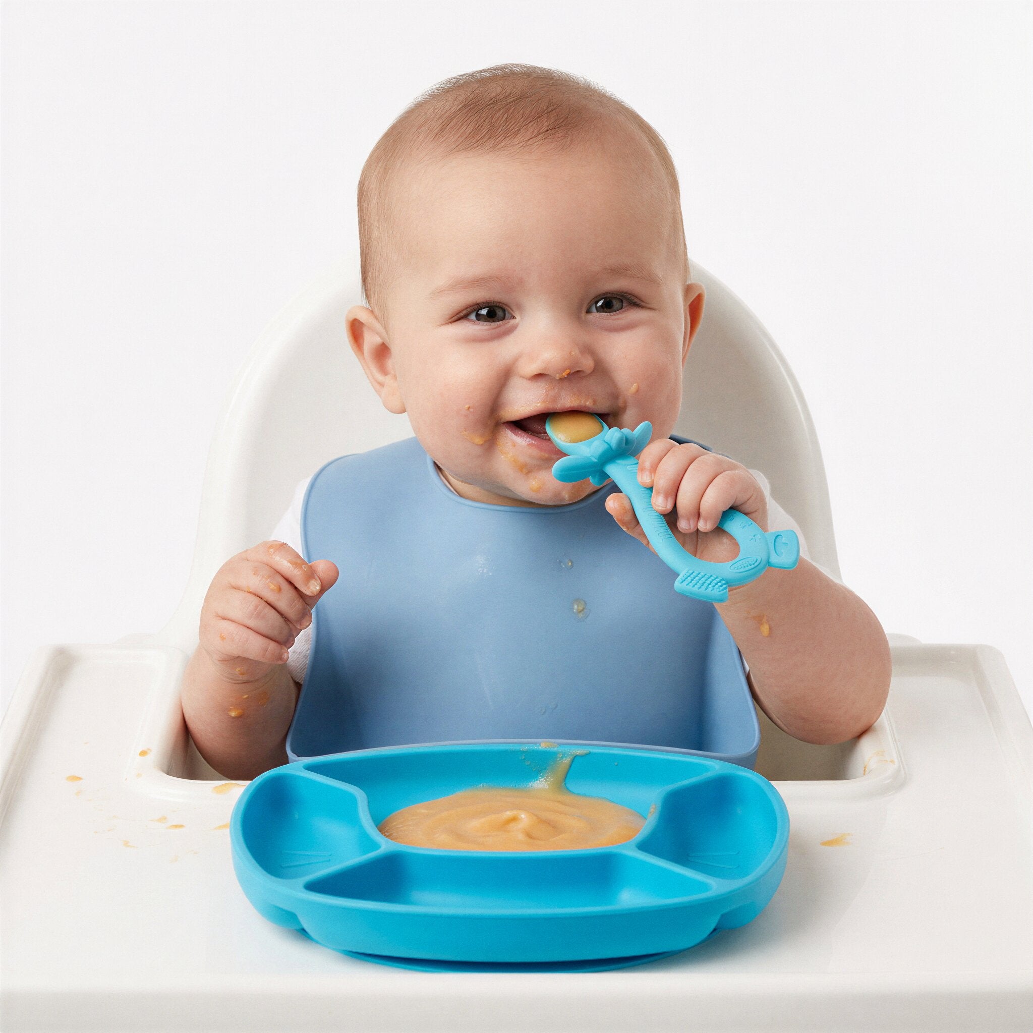 Clip Clop Dip & Flip Spoon - Blue