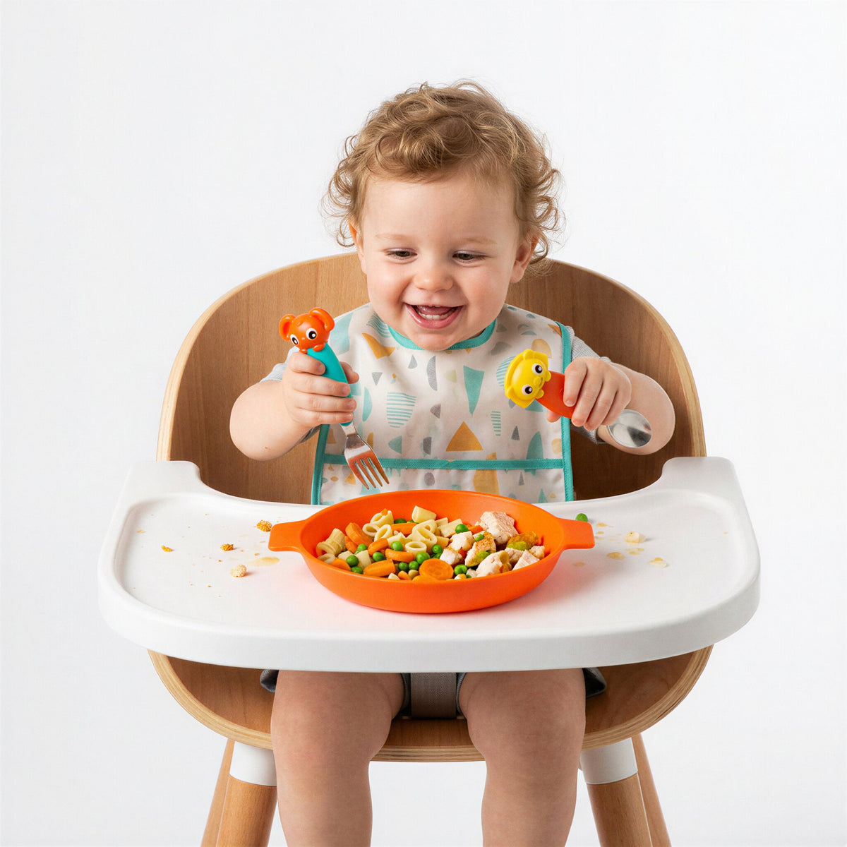 First Fun Mini Plates 3 Pack - Orange Juice