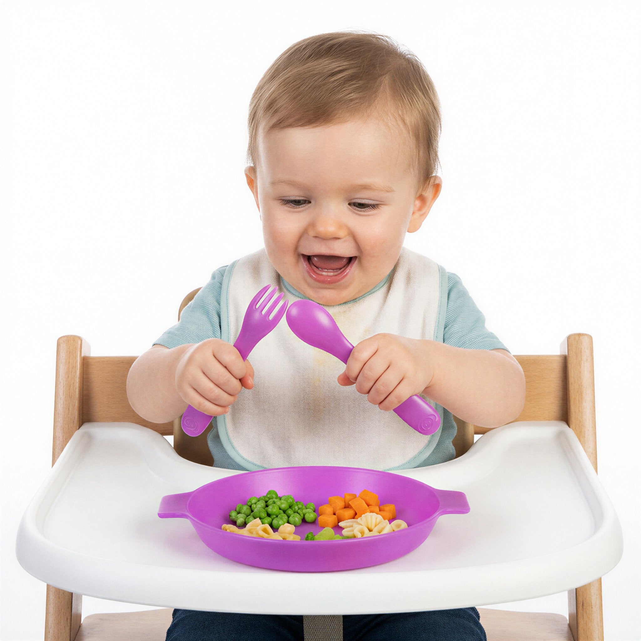 First Fun Mini Plates 3 Pack - Peacock