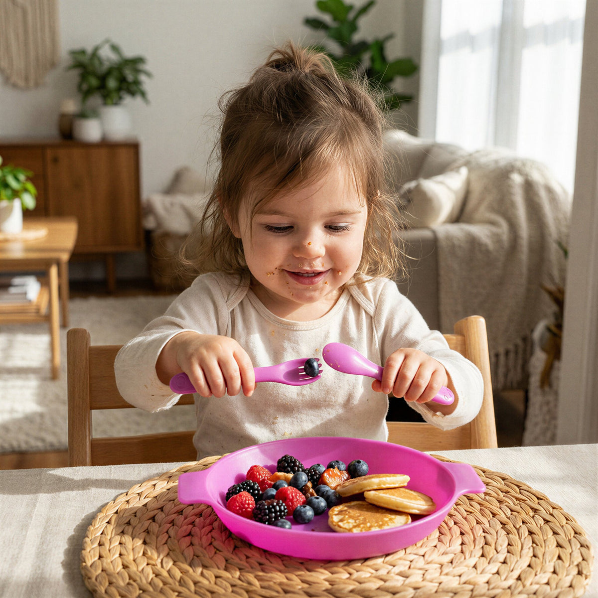 First Fun Mini Plates 3 Pack - Peacock