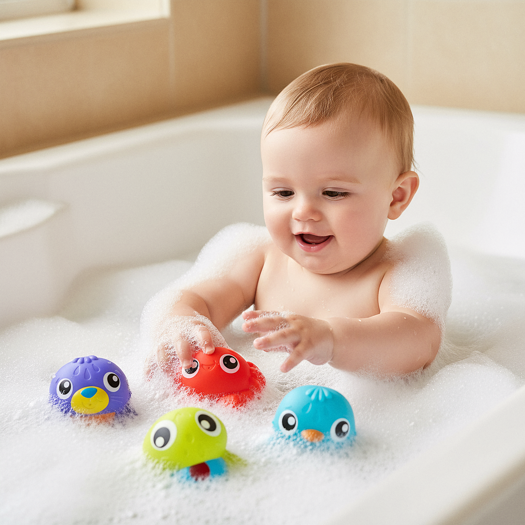 Playgro Mini Marine Squirtees (10 Pack)