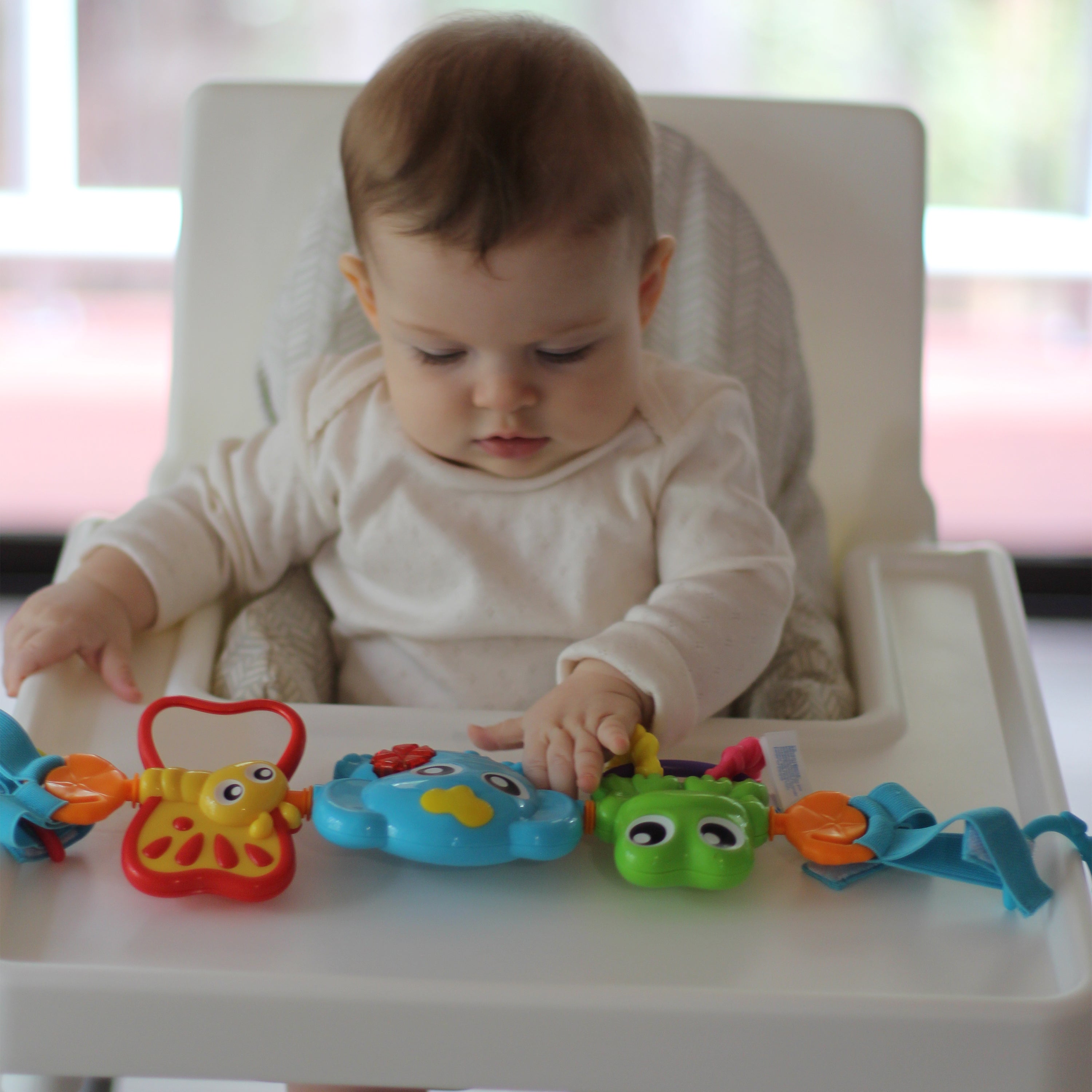 Playgro Travel Trio Musical Pram Tie