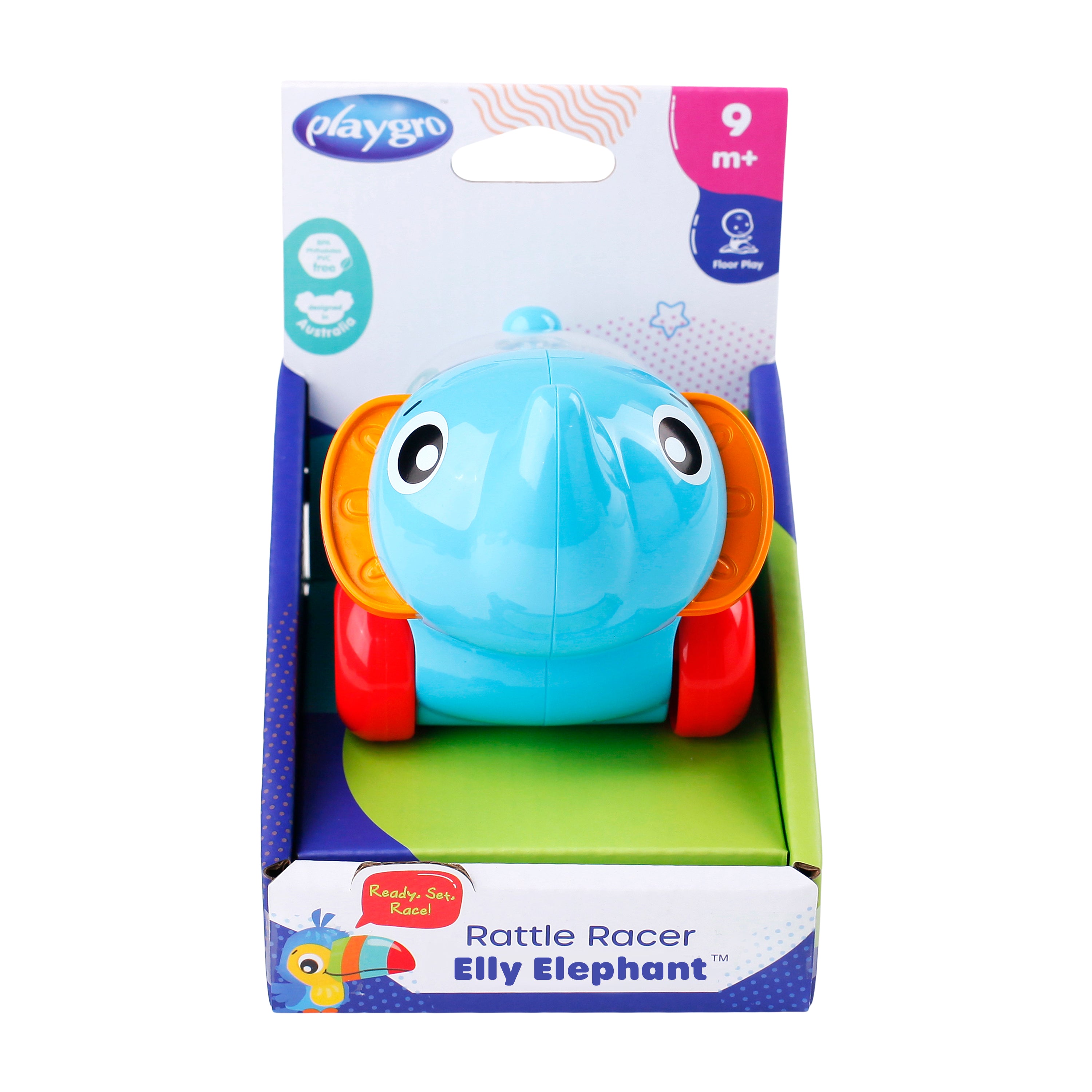 Playgro Rattle Racer Elly Elephant