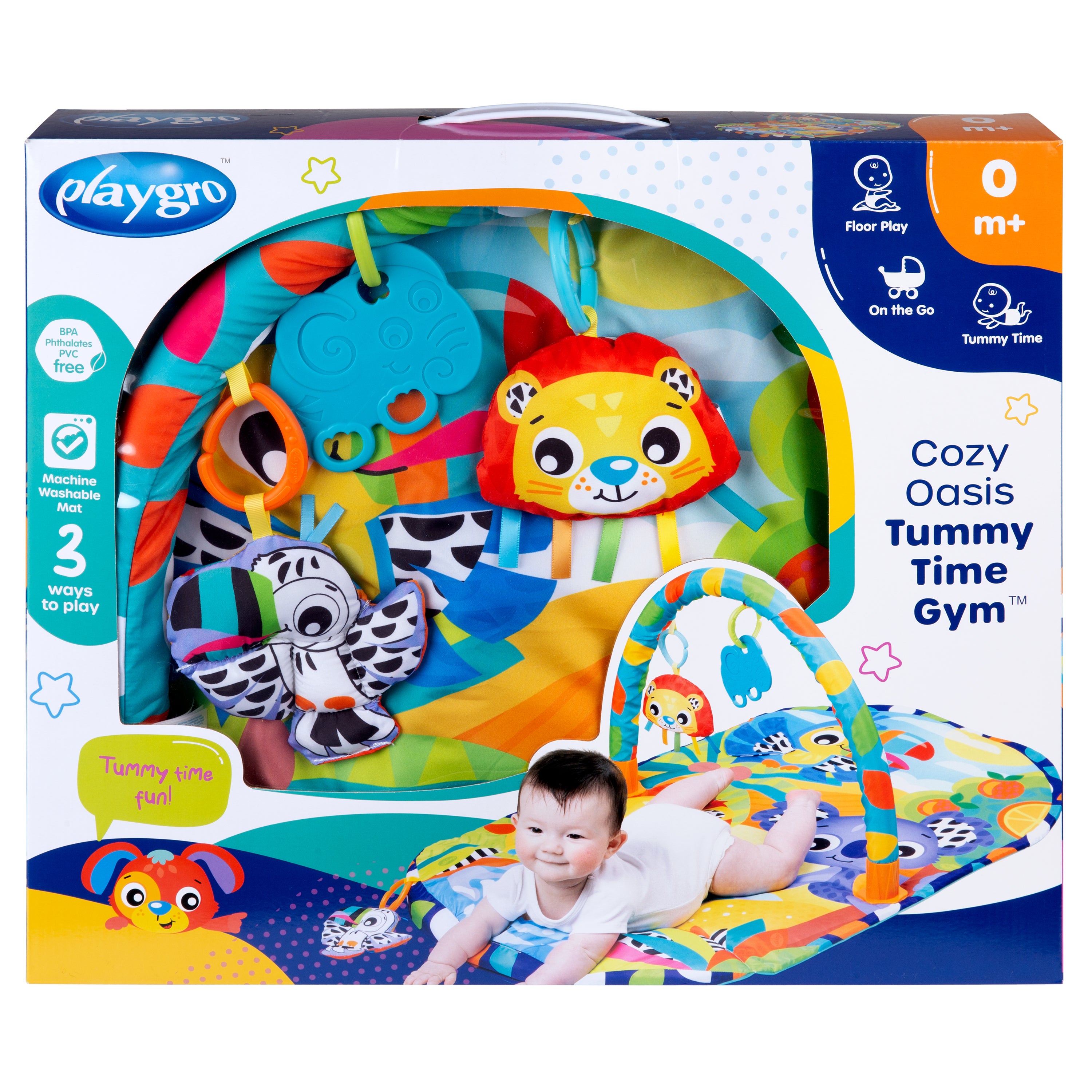 Playgro Cozy Oasis Tummy Time Gym