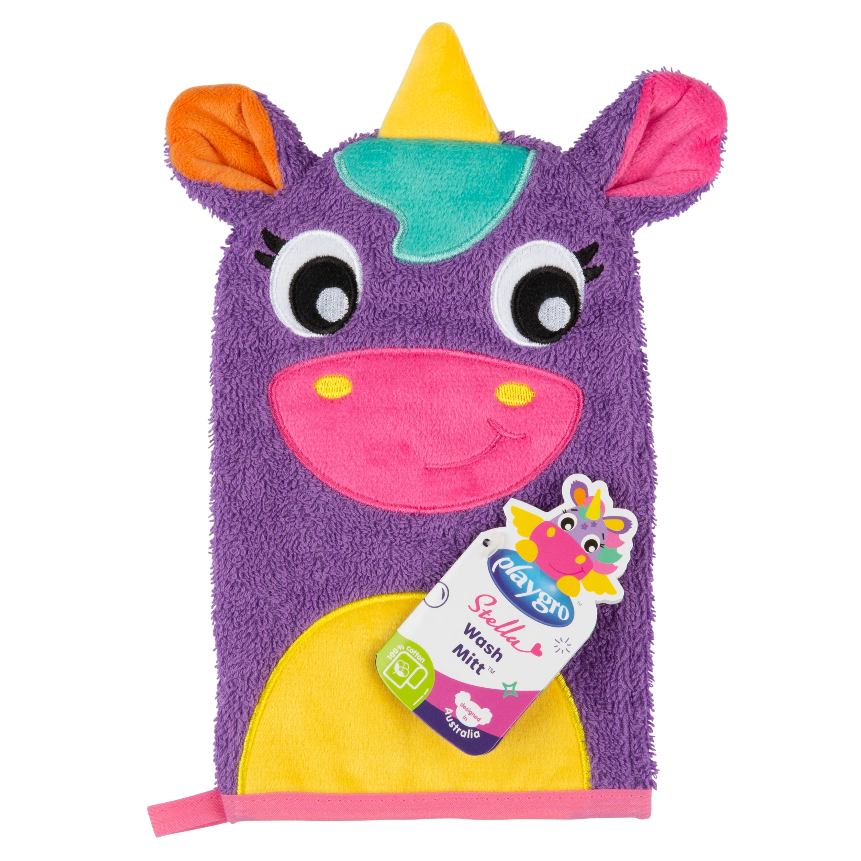 Playgro Stella Unicorn Wash Mitt