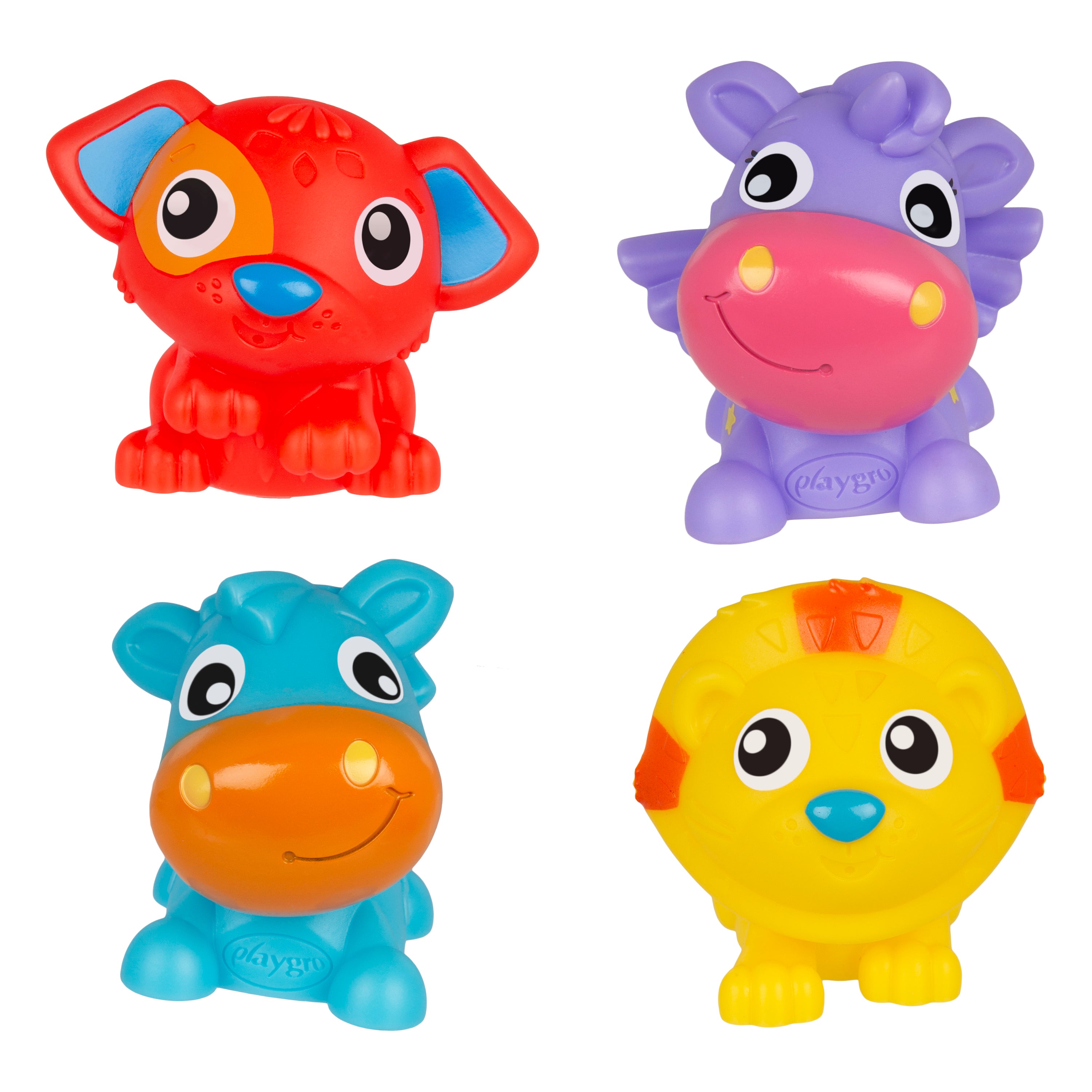 Playgro Bath Time Squirtee Pals (4 Pack)