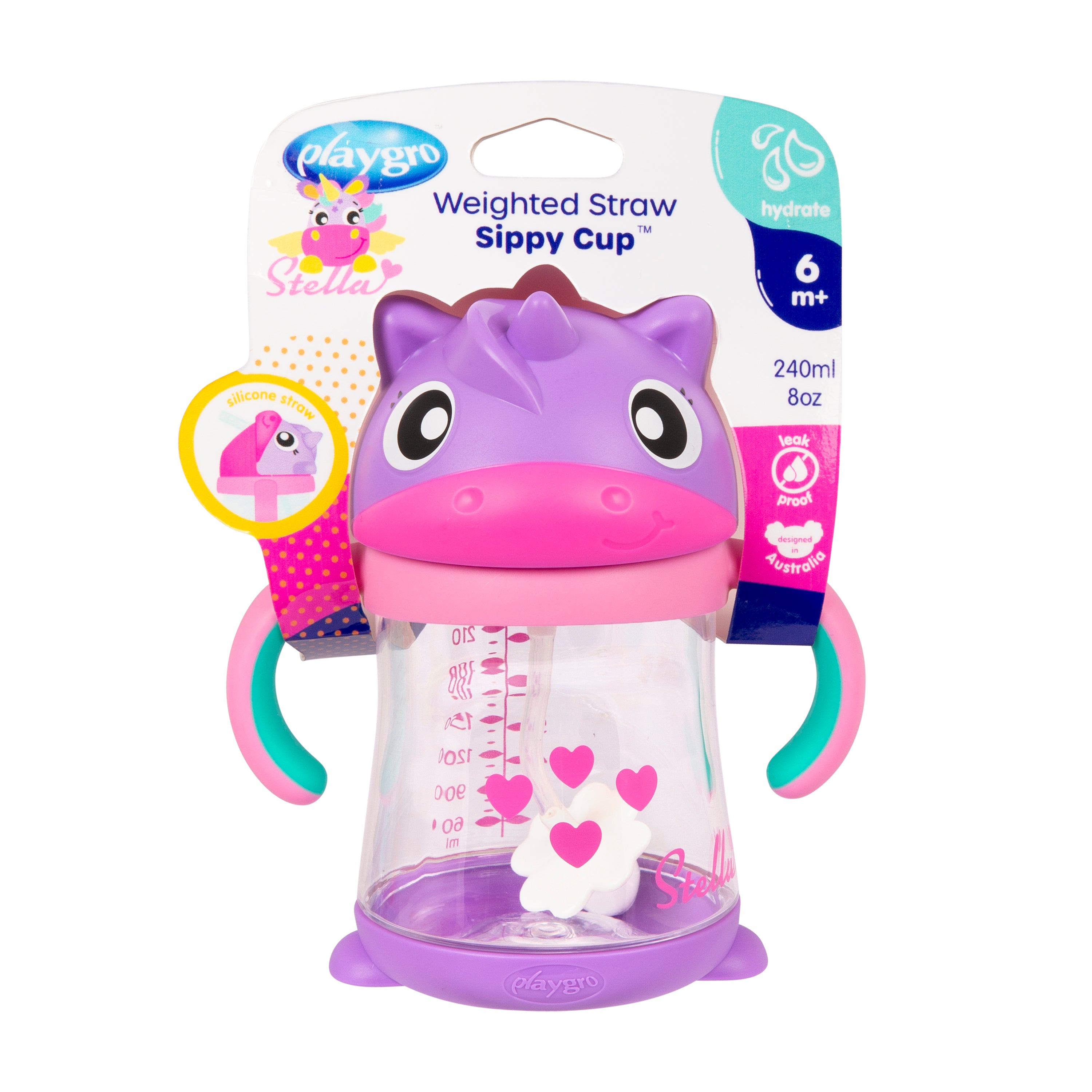 Stella Weighted Straw Sippy Cup 6m+