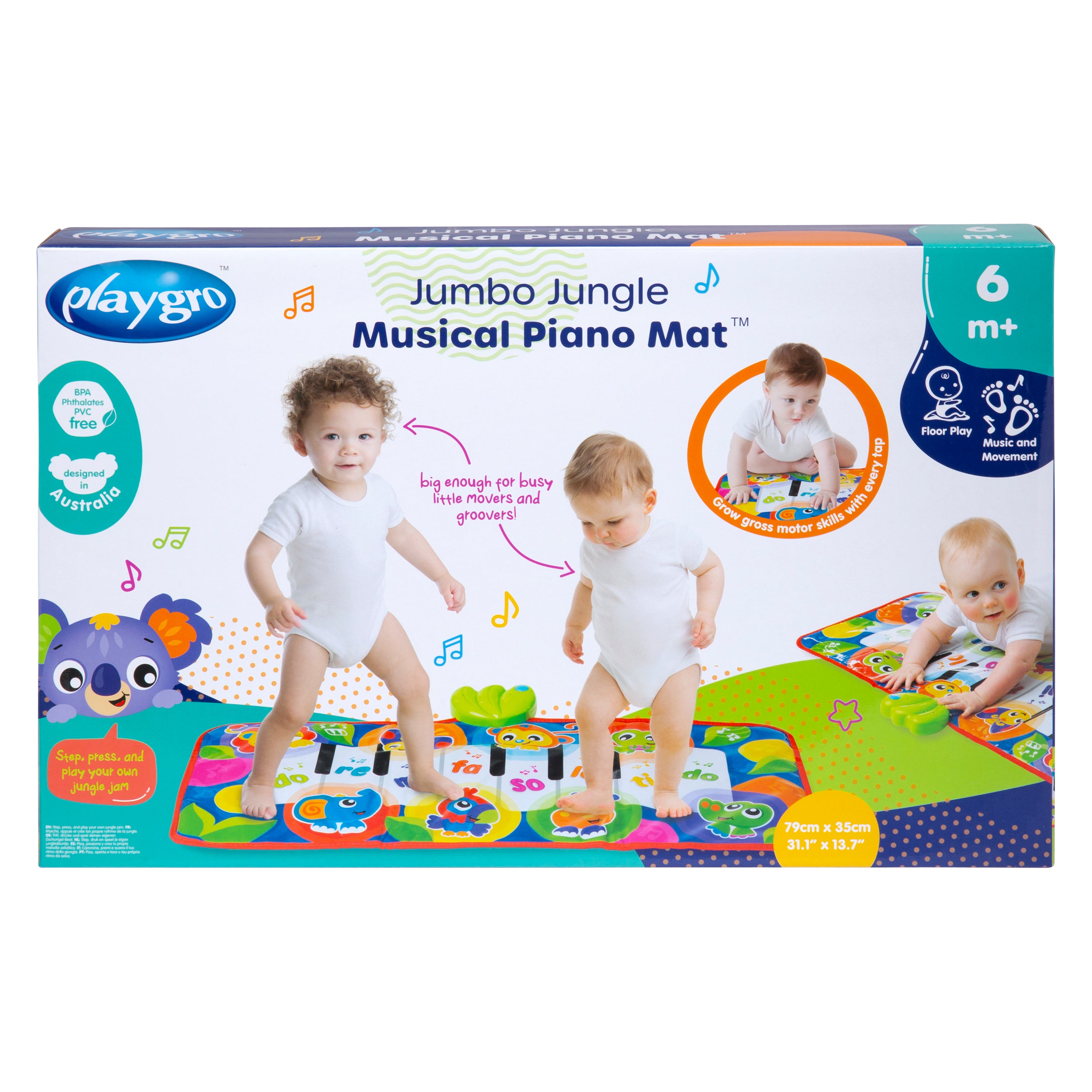 Playgro Jumbo Jungle Musical Piano Mat