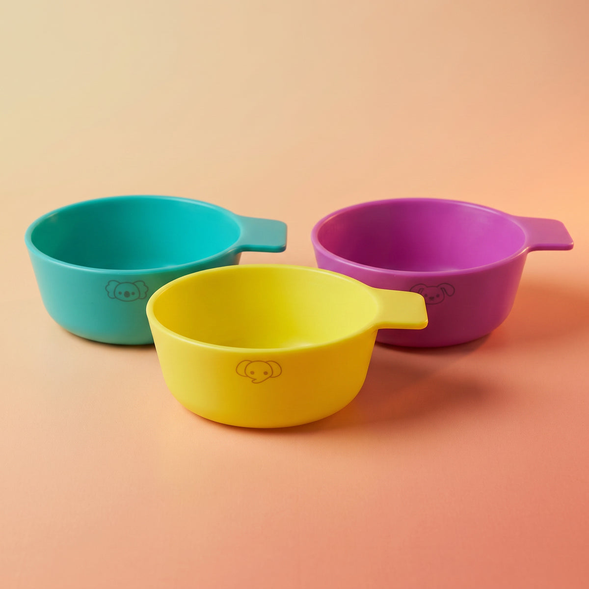 First Fun Bowls 3 Pack - Peacock