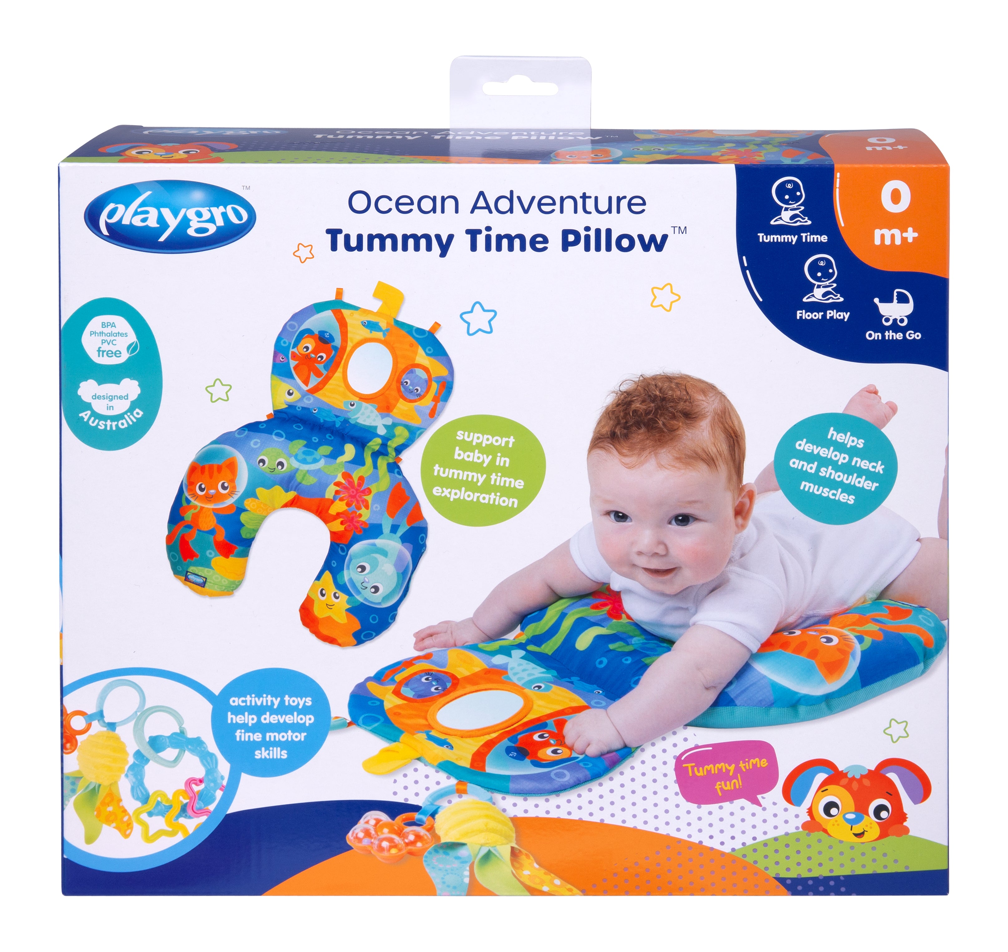 Playgro Ocean Adventure Tummy Pillow