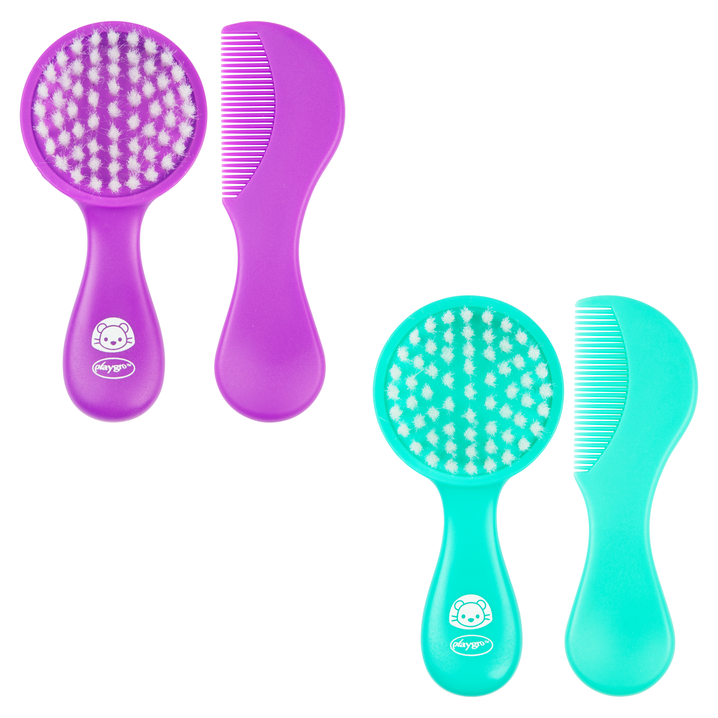 Playgro Gentle Touch Brush and Comb - 2 Assort