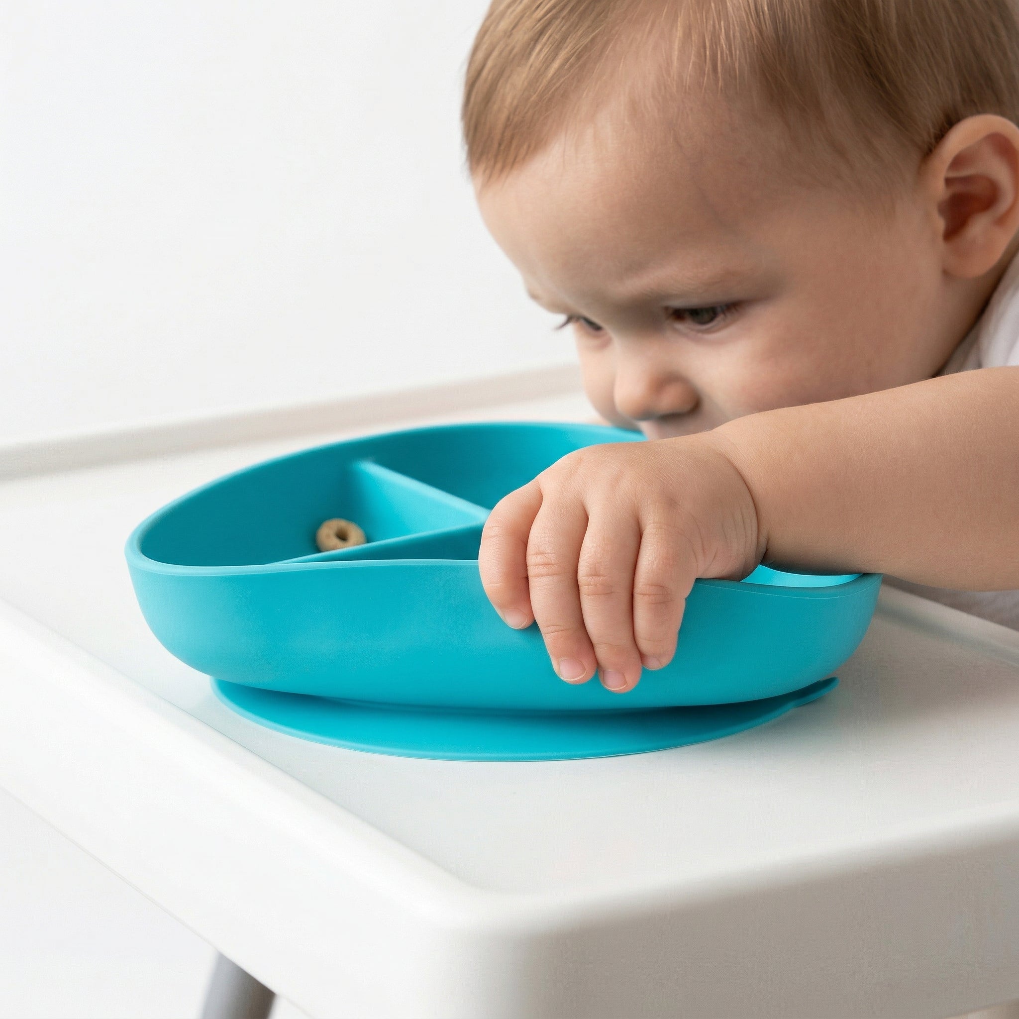 Suction Silicone Divider Plate - Blue
