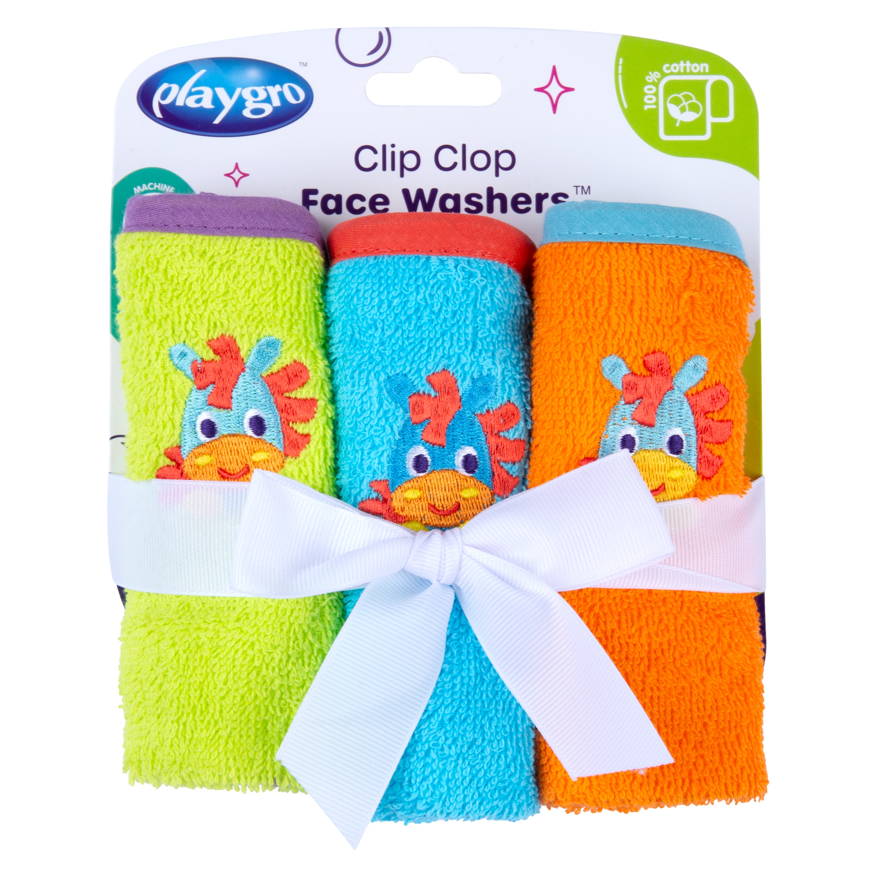 Playgro Clip Clop Face Washers