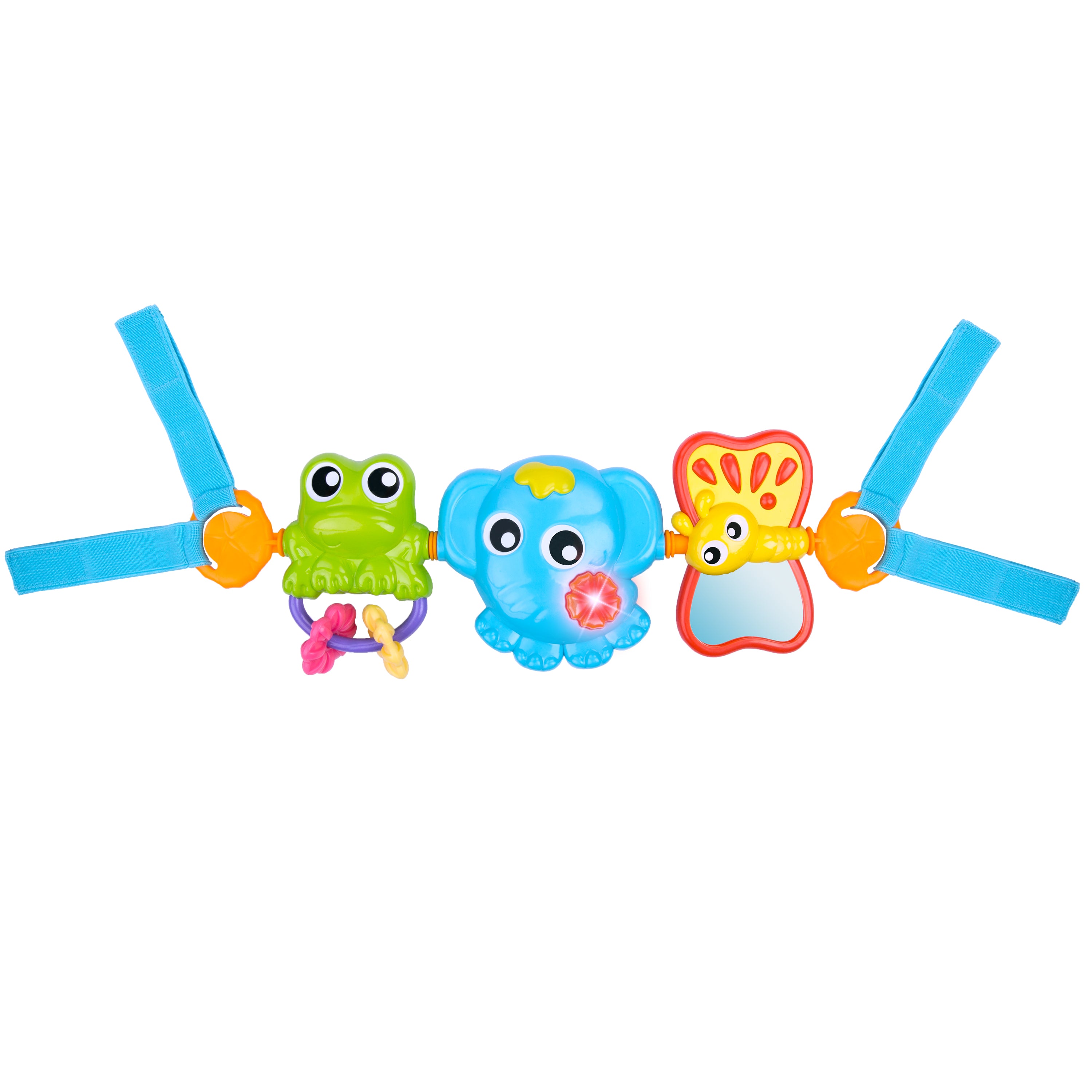 Playgro Travel Trio Musical Pram Tie