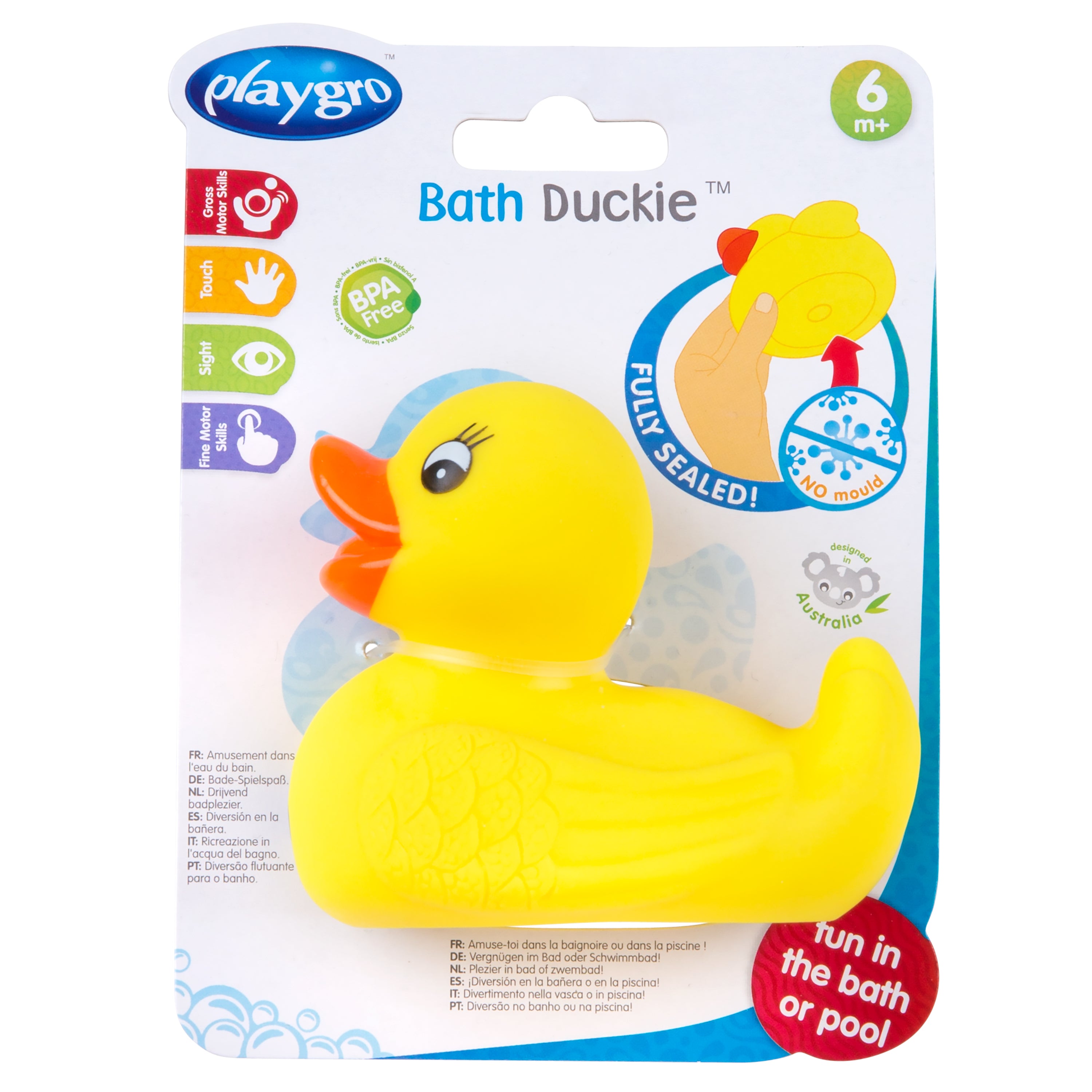 Playgro Bath Duckie - Fully Sealed